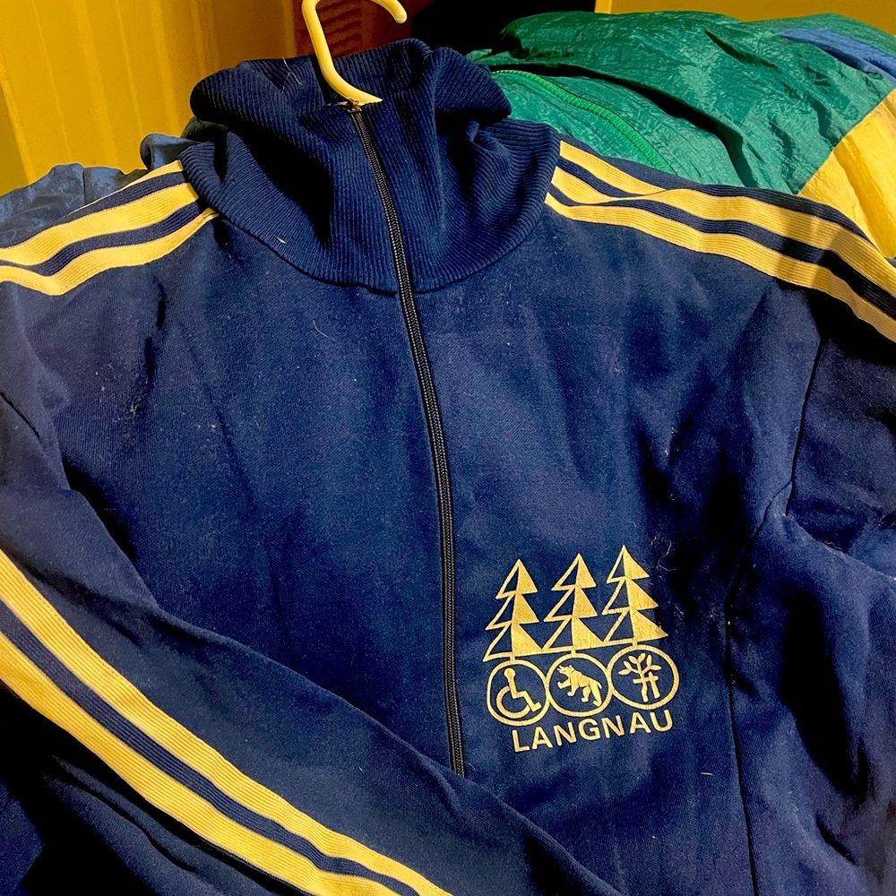 Vintage adidas track jacket size 8 , medium